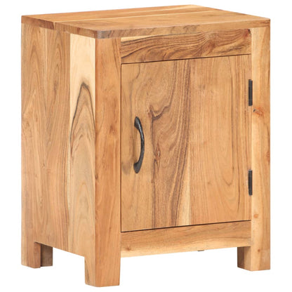 Bedside Cabinet Natural Wood Solid Acacia Wood Small