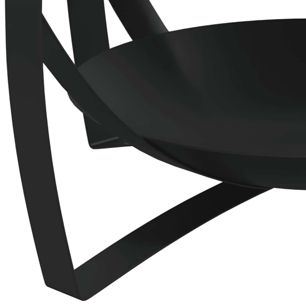 Coffee Table Natural, Black Solid Acacia wood, Iron Medium