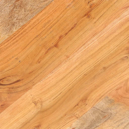 Coffee Table Natural, Black Solid Acacia wood, Iron Medium