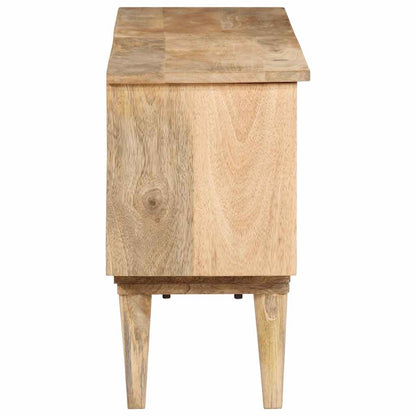 TV Cabinet Brown Solid Mango Wood Medium TV Cabinet Rectangular