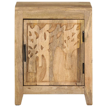 Bedside Cabinet Natural wood Solid mango wood Medium