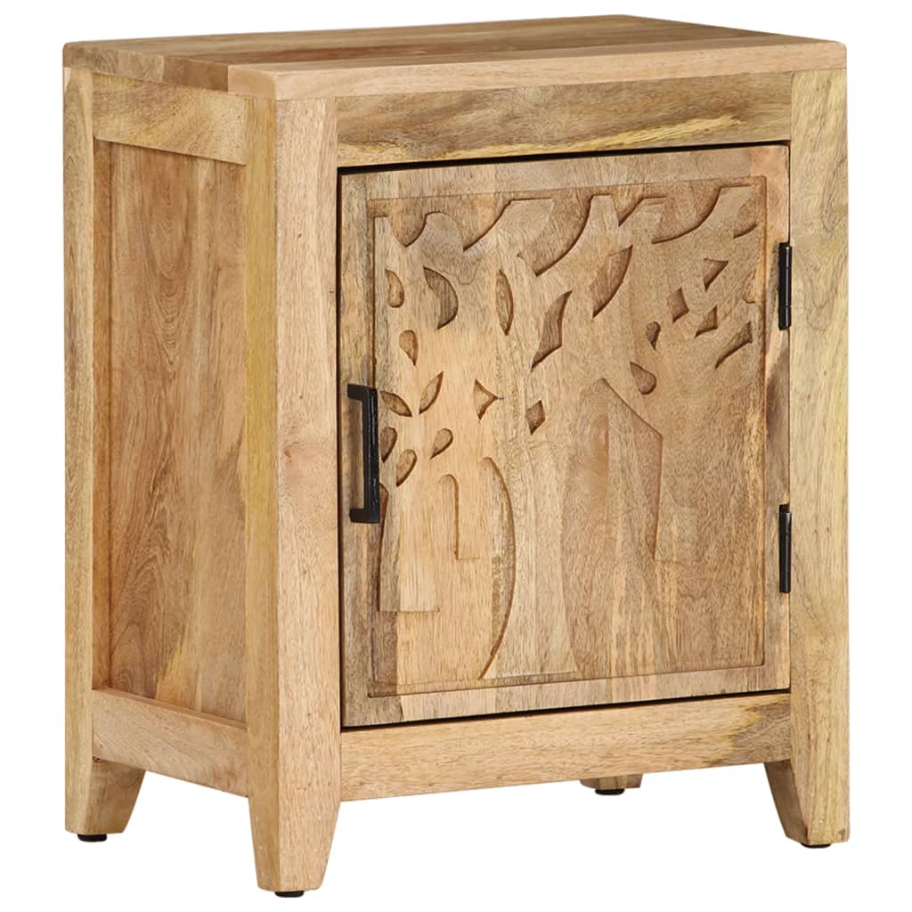 Bedside Cabinet Natural wood Solid mango wood Medium