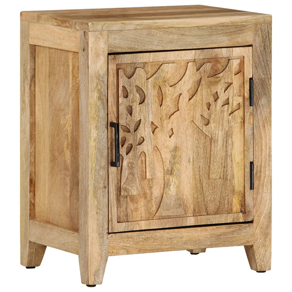 Bedside Cabinet Natural wood Solid mango wood Medium