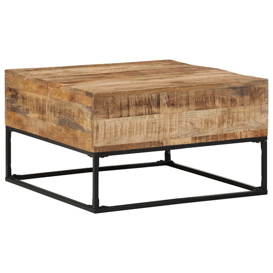 Coffee Table Rough mango wood brown Rough mango wood Medium