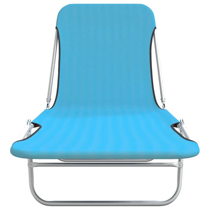 Sunlounger Set of 2 Blue