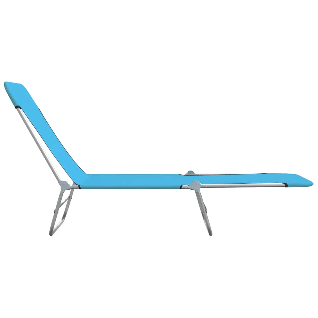 Sunlounger Set of 2 Blue