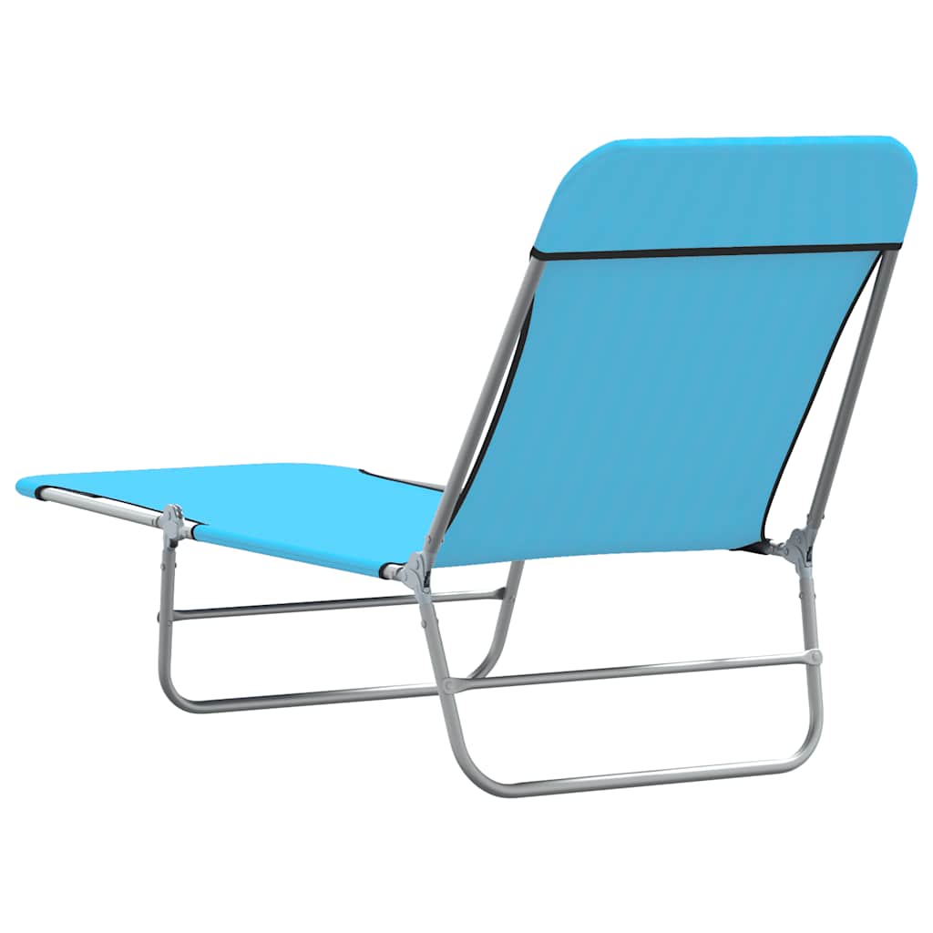 Sunlounger Set of 2 Blue