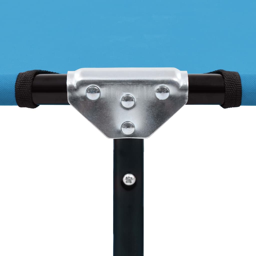 Sun Lounger Turquoise Blue Powder-Coated Steel Standard