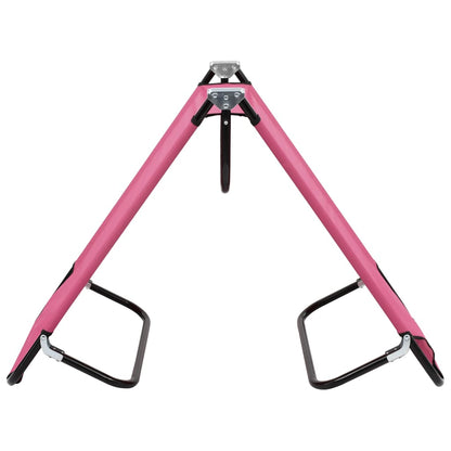 Sun Lounger Pink Powder-coated steel Large Foldable