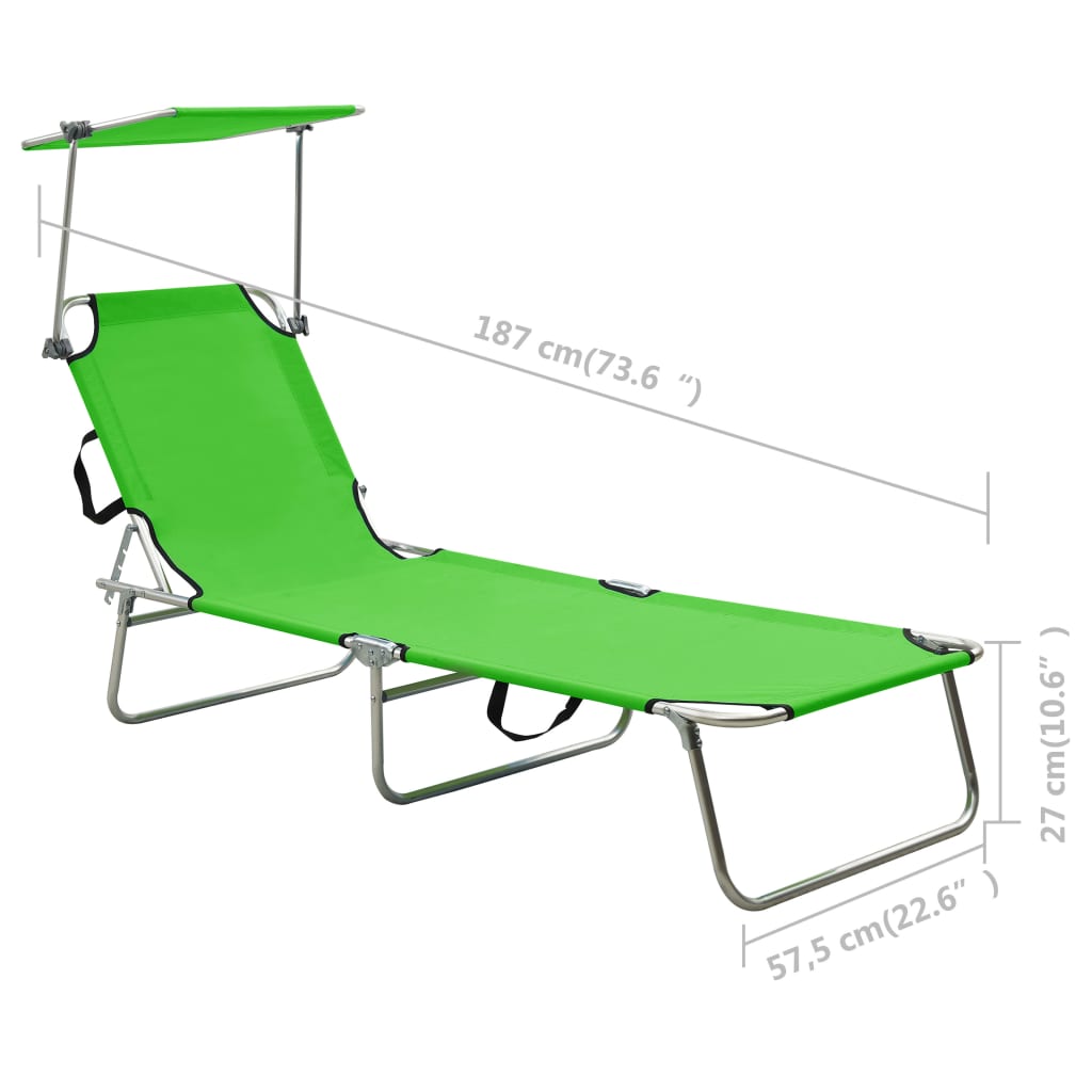 Sun Lounger Green