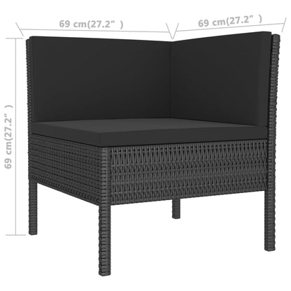 Garden Furniture Set Black