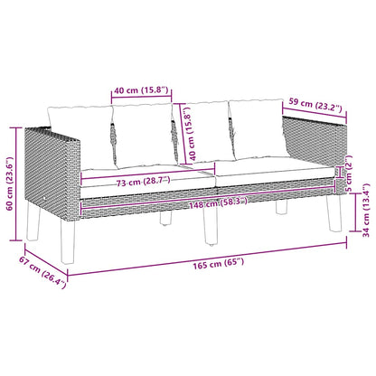 Garden Sofa Beige, Anthracite