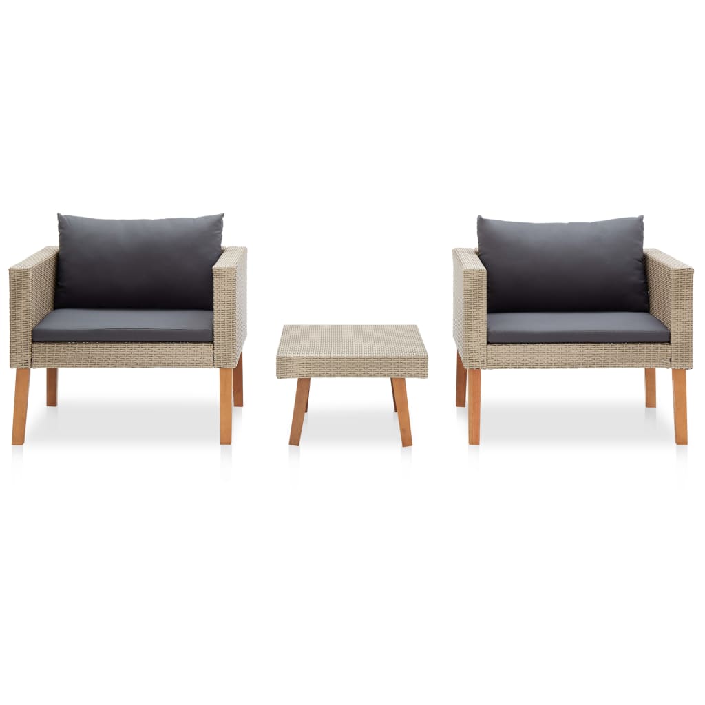Garden Furniture Set Beige, Anthracite