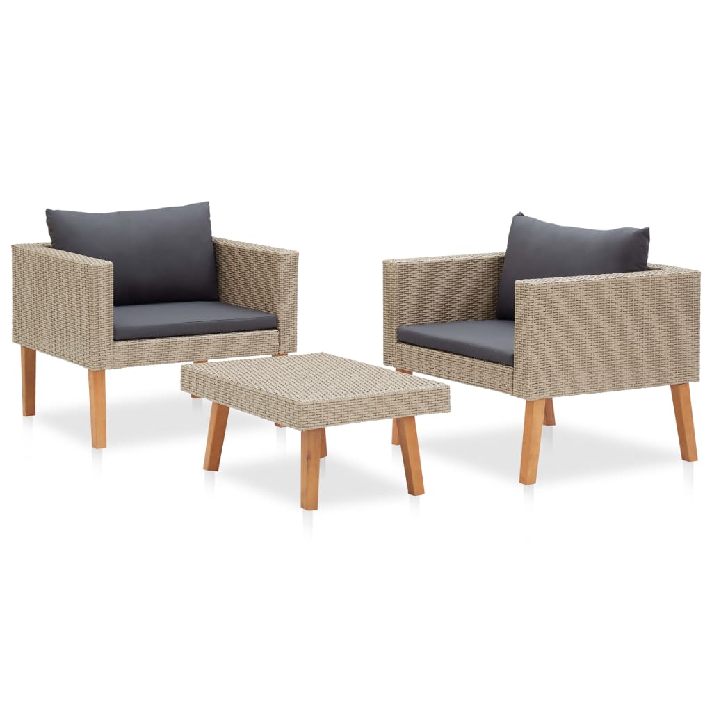 Garden Furniture Set Beige, Anthracite