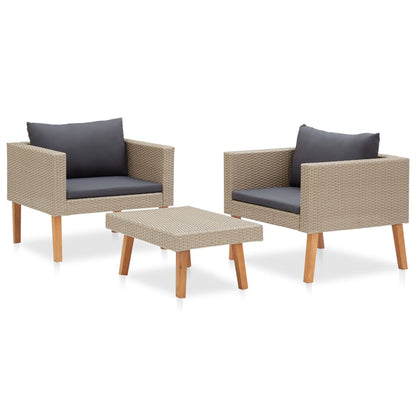 Garden Furniture Set Beige, Anthracite