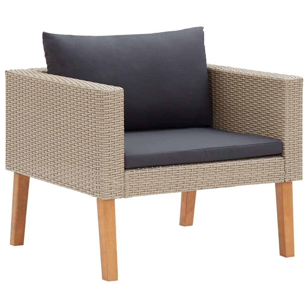 Garden Furniture Set Beige, Anthracite
