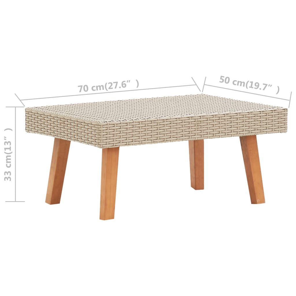 Garden Furniture Set Beige, Anthracite