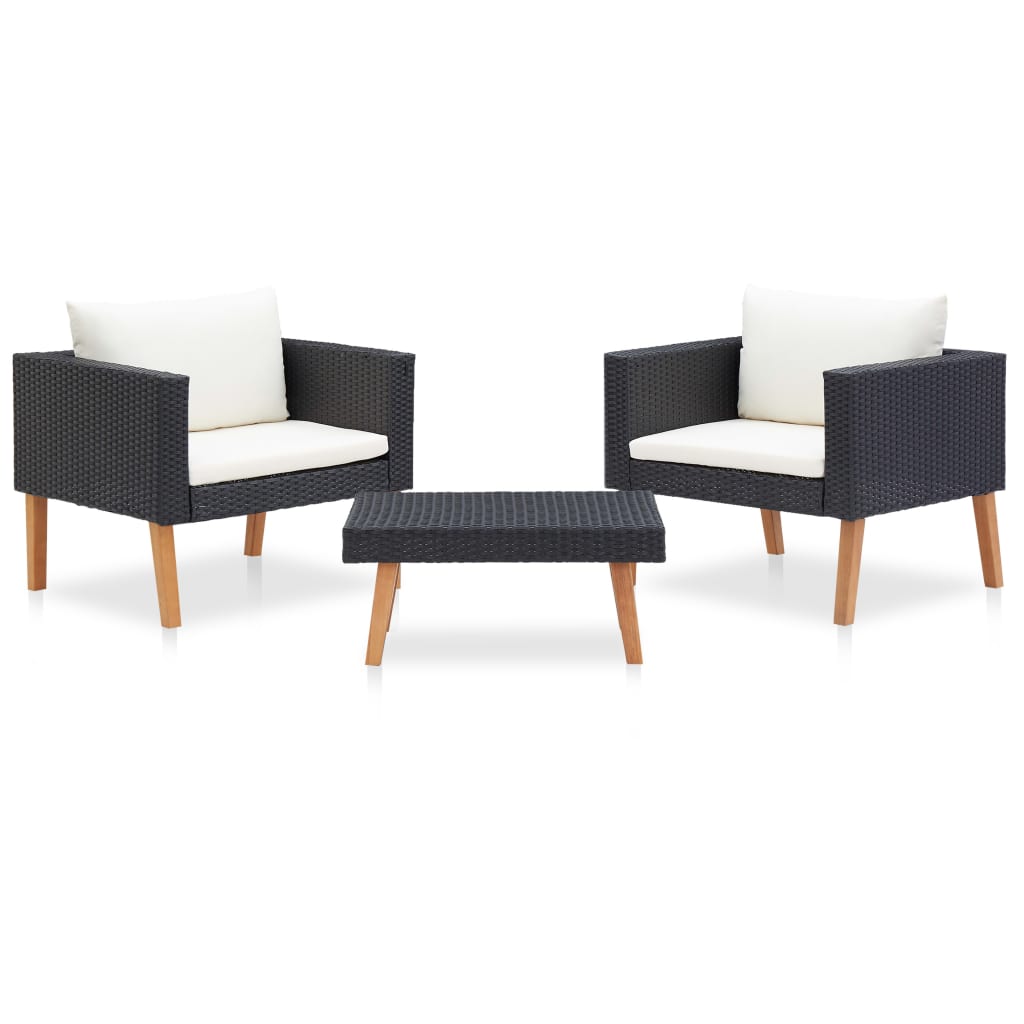 Garden Furniture Set Black