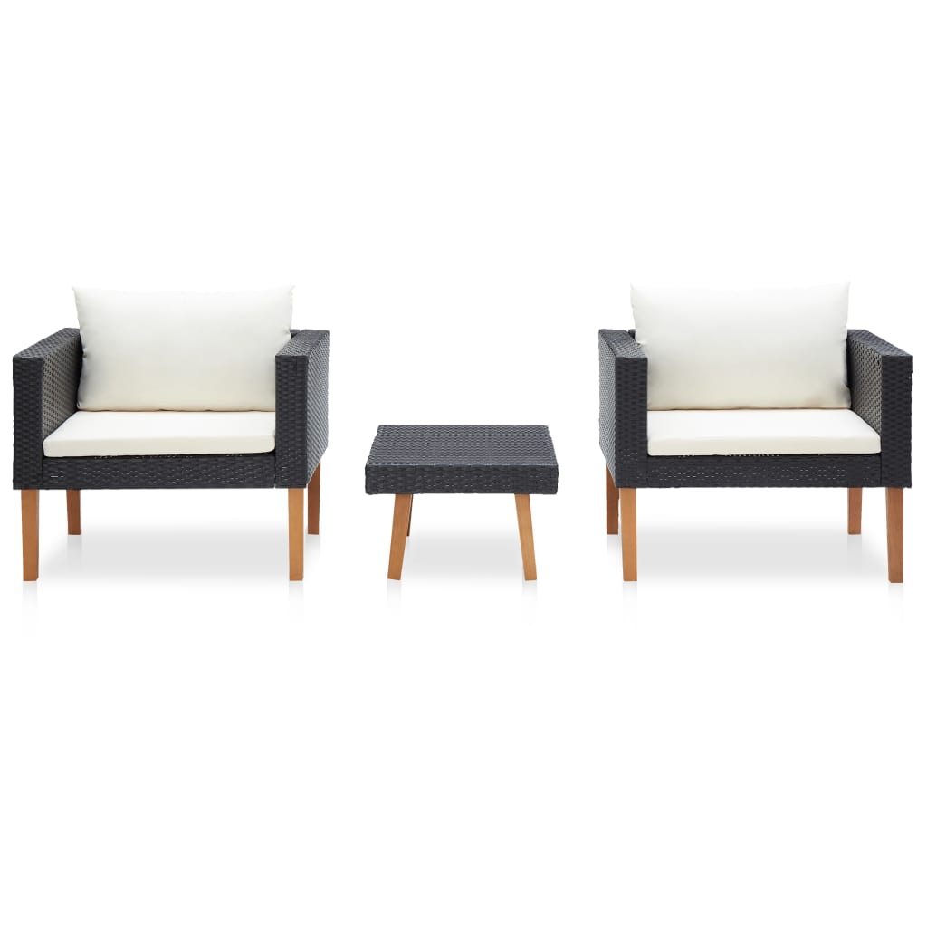 Garden Furniture Set Black