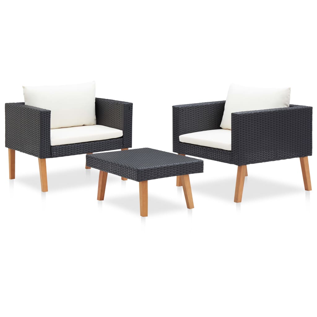 Garden Furniture Set Black