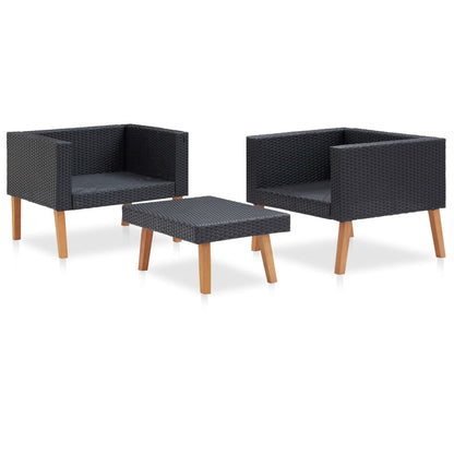 Garden Furniture Set Black
