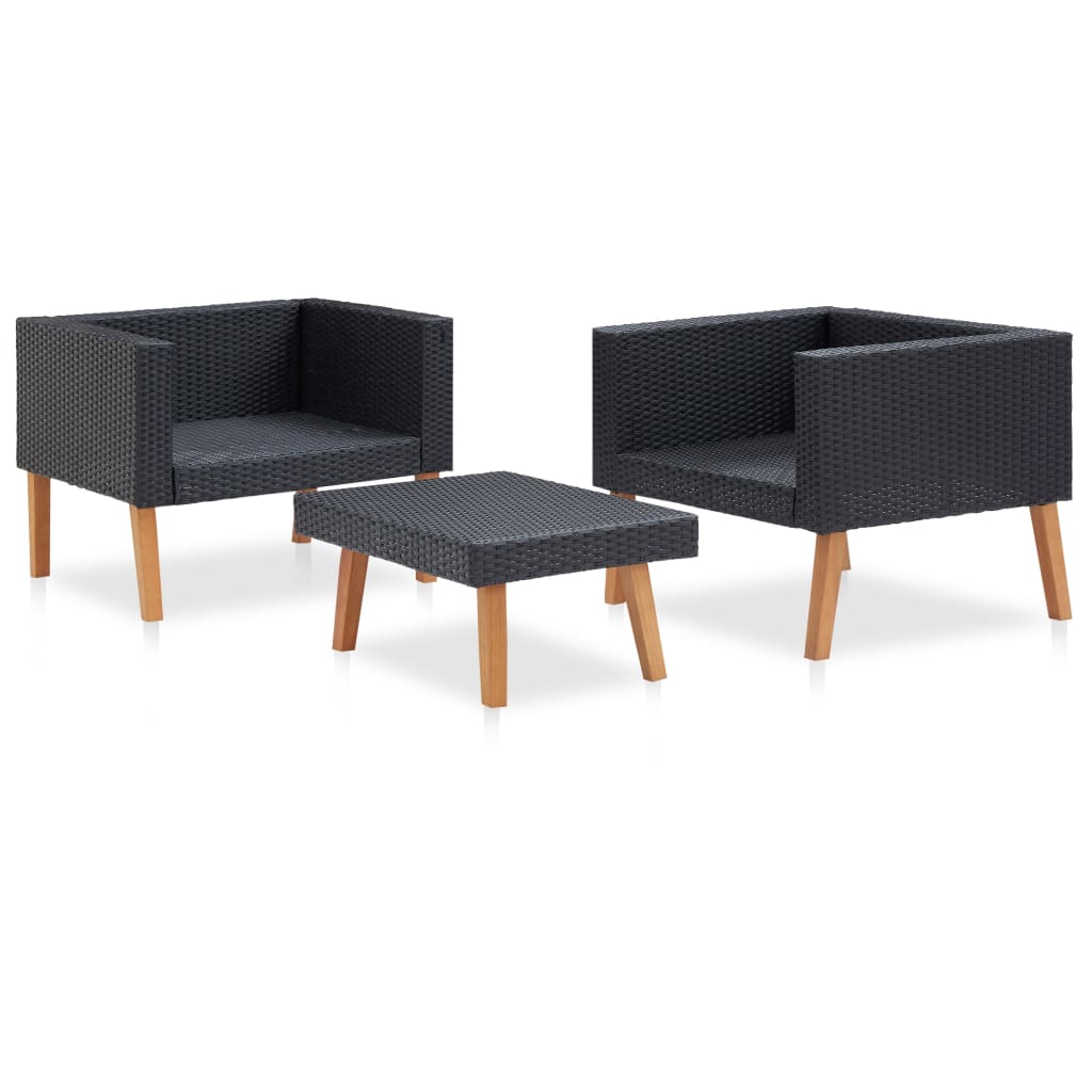 Garden Furniture Set Black