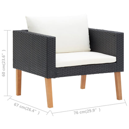 Garden Furniture Set Black