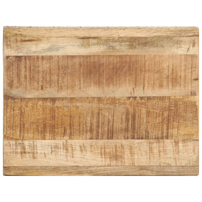 Side Table Brown Solid rough mango wood Small Durable