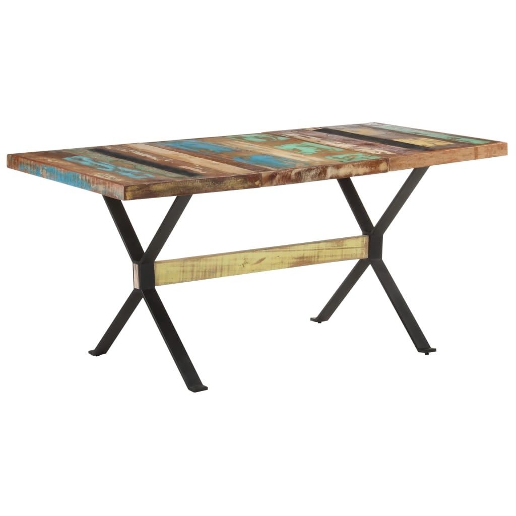 Dining Table Multicolor Solid reclaimed wood Medium Durable