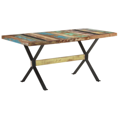 Dining Table Multicolor Solid reclaimed wood Medium Durable