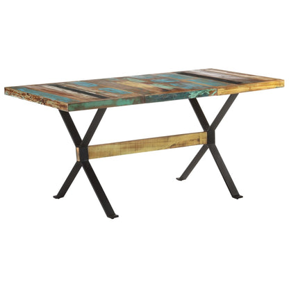 Dining Table Multicolor Solid reclaimed wood Medium Durable