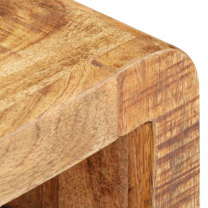 Bedside Cabinet Rough Mango Wood 11.8x11.8x16.1 in Bedside Cabinet