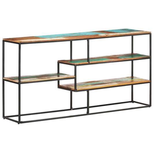 Sideboard Mixed-color Solid reclaimed wood, powder-coated steel