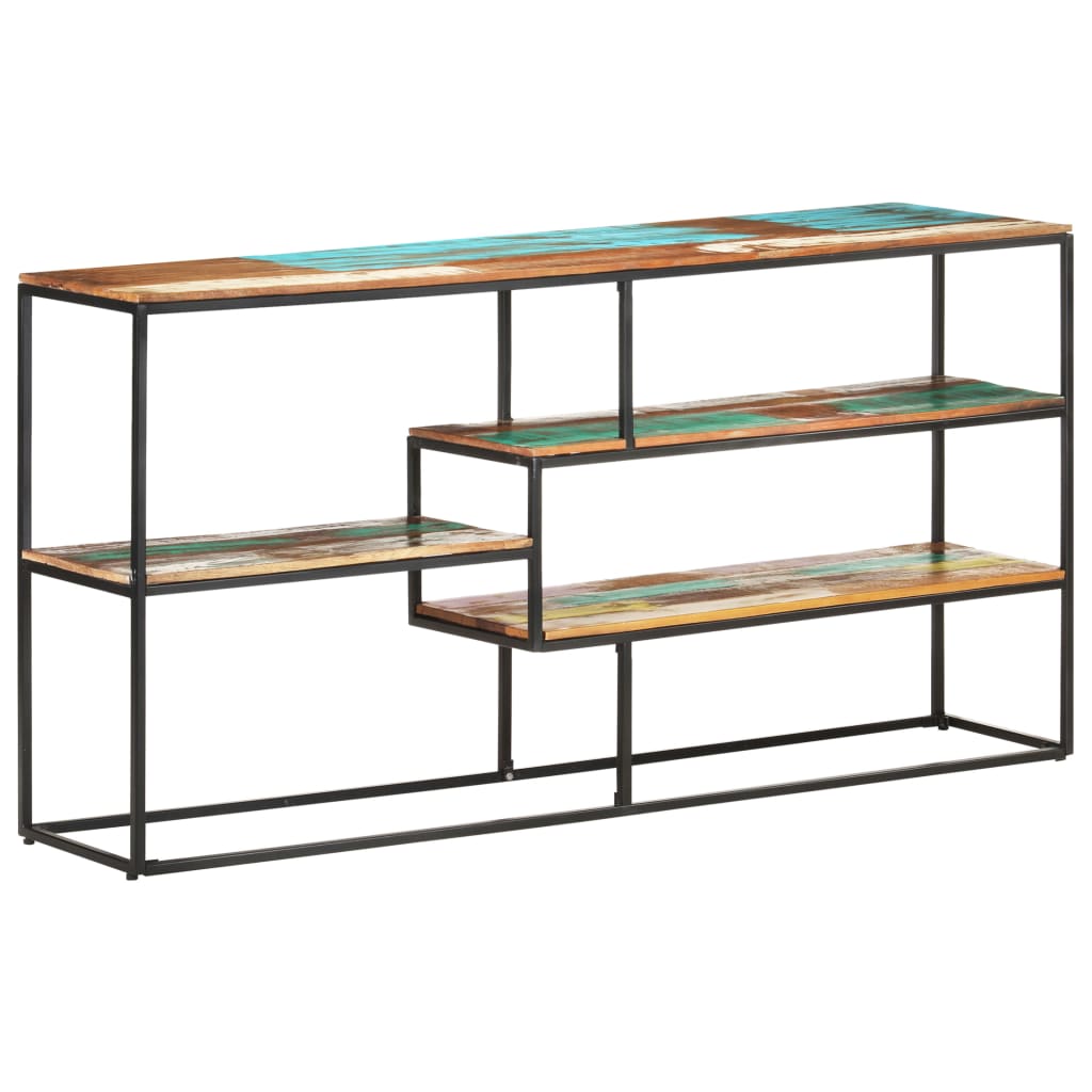 Sideboard Mixed-color Solid reclaimed wood, powder-coated steel