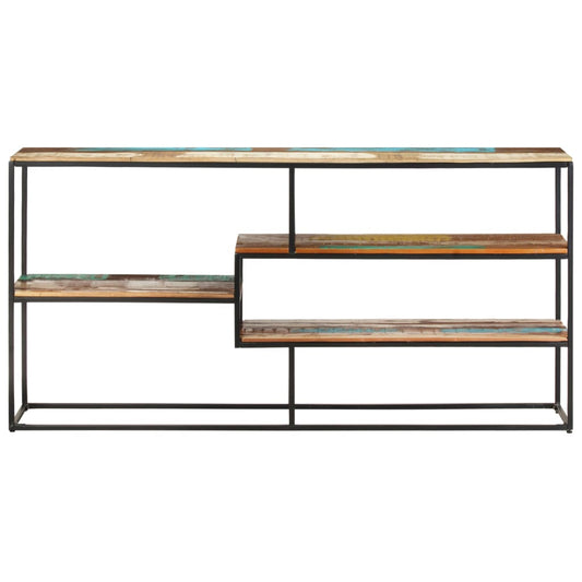 Sideboard Mixed-color Solid reclaimed wood, powder-coated steel