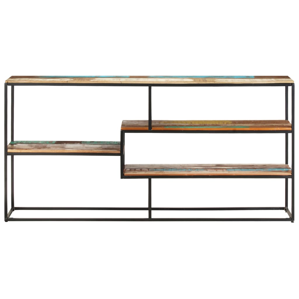 Sideboard Mixed-color Solid reclaimed wood, powder-coated steel