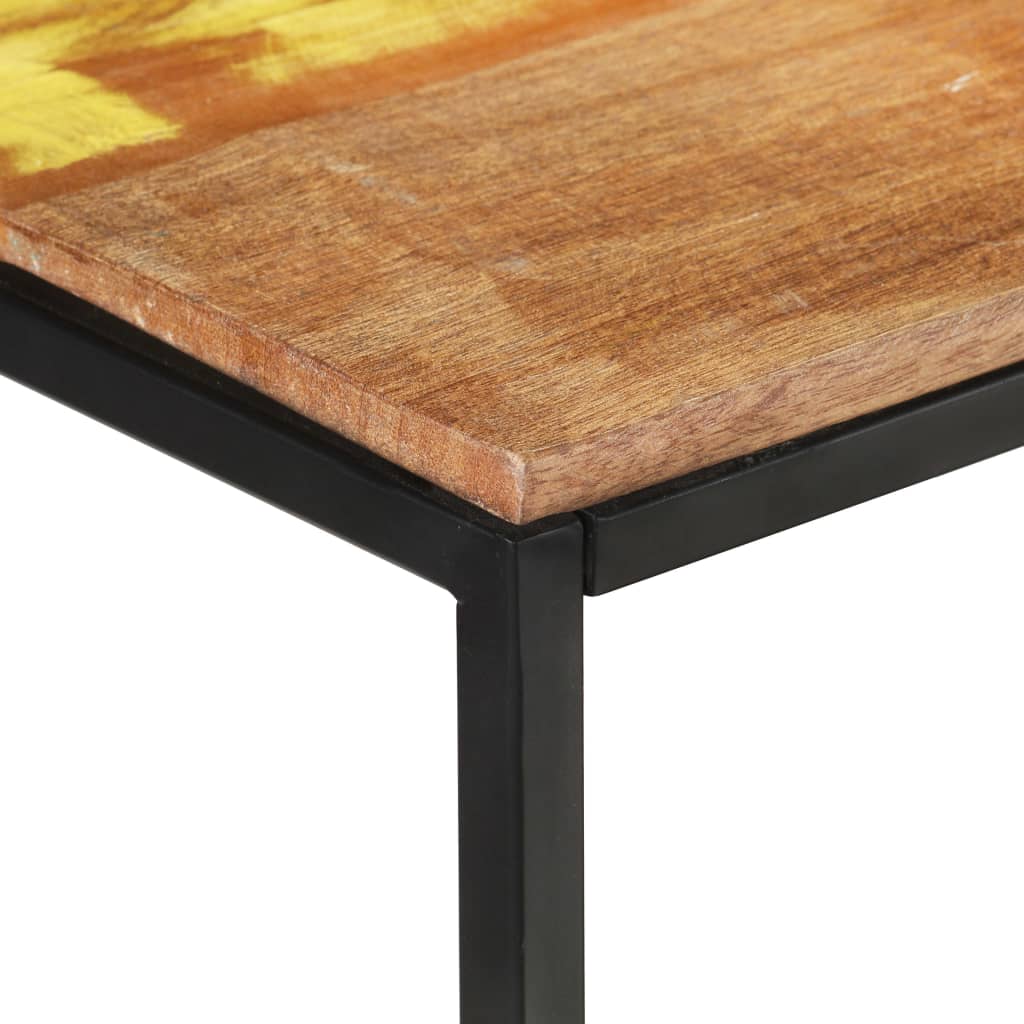 Sideboard Mixed-color Solid reclaimed wood, powder-coated steel