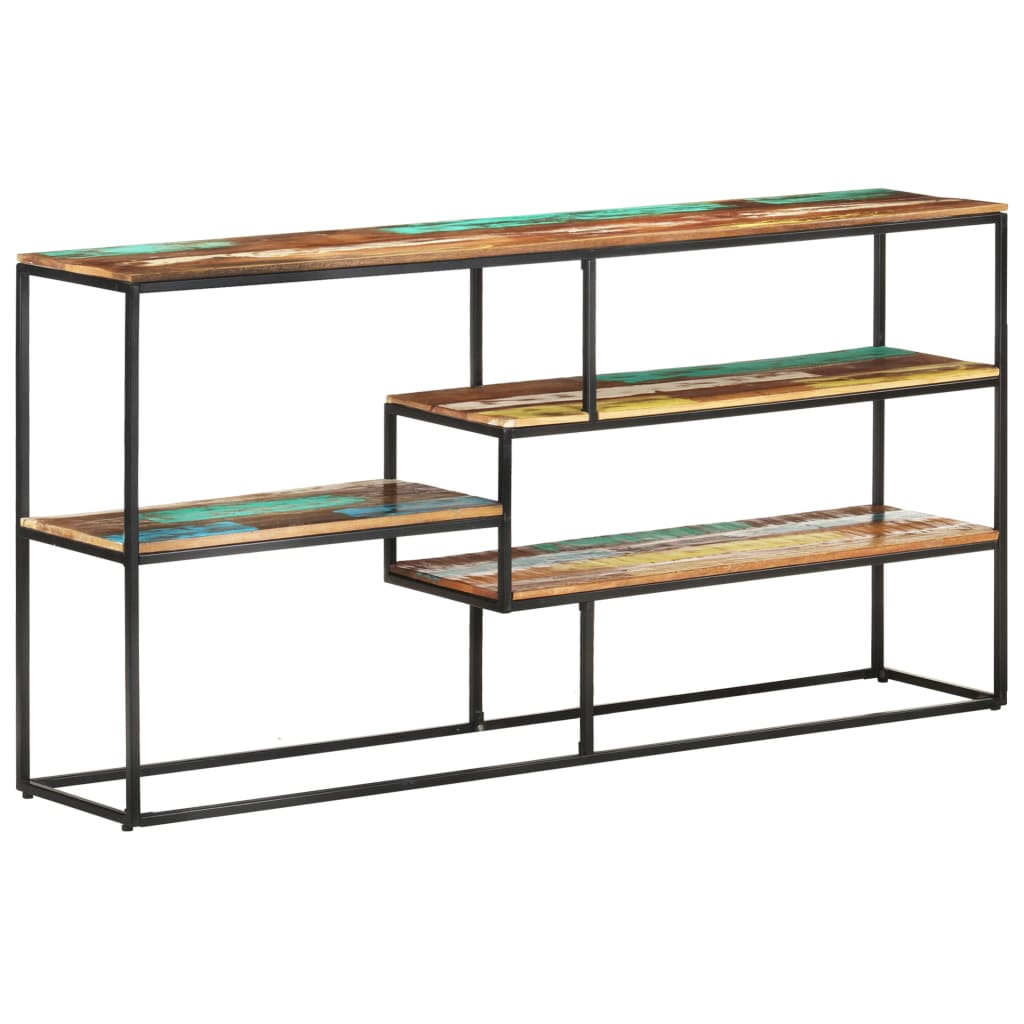 Sideboard Mixed-color Solid reclaimed wood, powder-coated steel