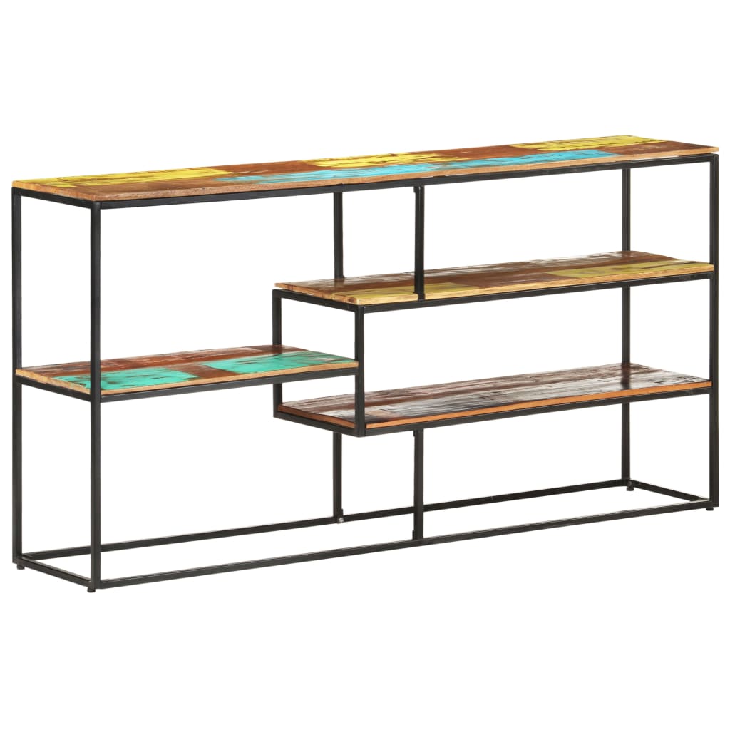 Sideboard Mixed-color Solid reclaimed wood, powder-coated steel