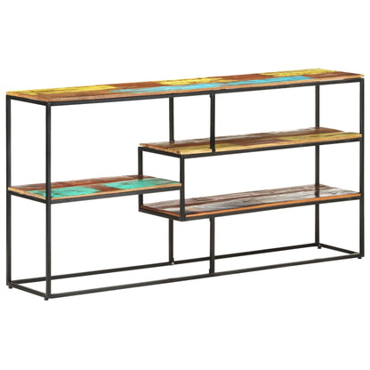 Sideboard Mixed-color Solid reclaimed wood, powder-coated steel