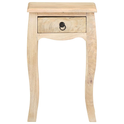 Bed Cabinet Brown Solid mango wood Compact Bedside Table Square