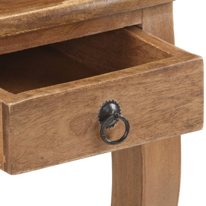 Bed Cabinet Brown Solid Mango Wood Small Bed Cabinet Square