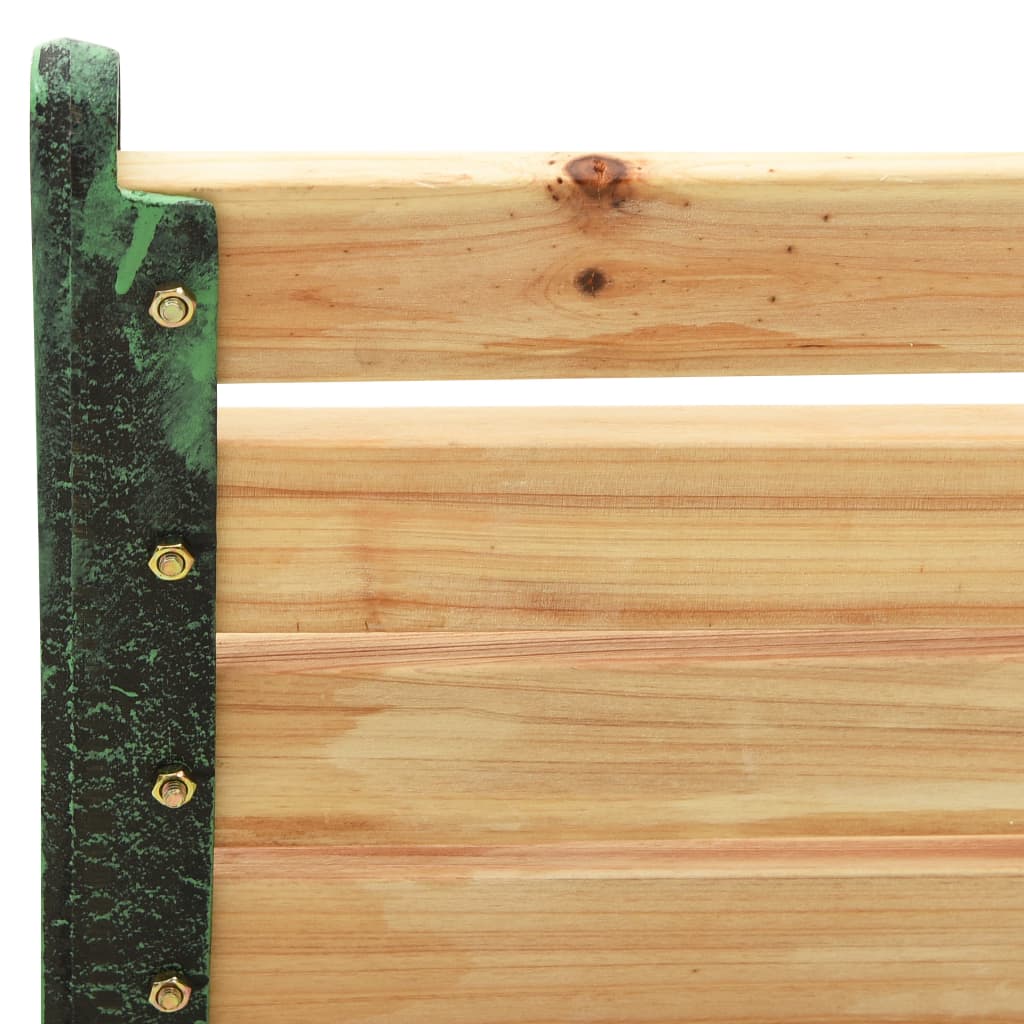 Garden Bench Natural Wood Solid firwood 48.4 in wide Durable