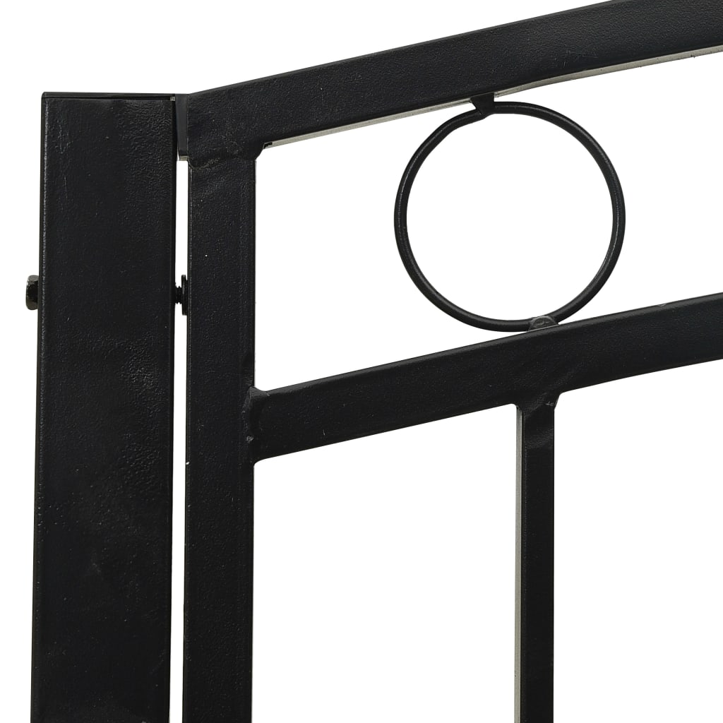 Garden Bench Black Powder-coated steel Medium Durable