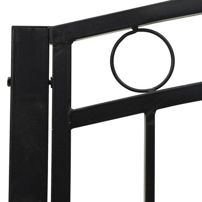 Garden Bench Black Powder-coated steel Medium Durable