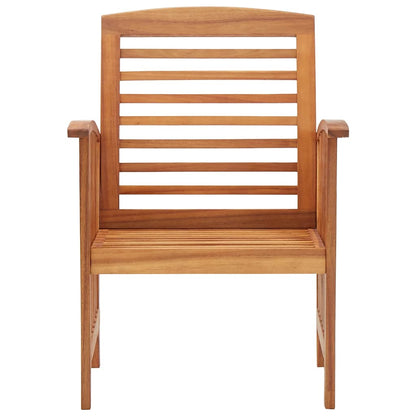 Garden Chair Set of 2 Natural wood Solid acacia wood Standard