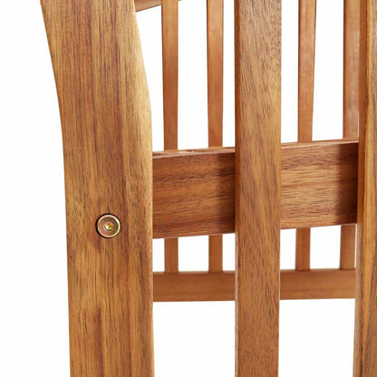 Garden Chair Set of 2 Natural wood Solid acacia wood Standard