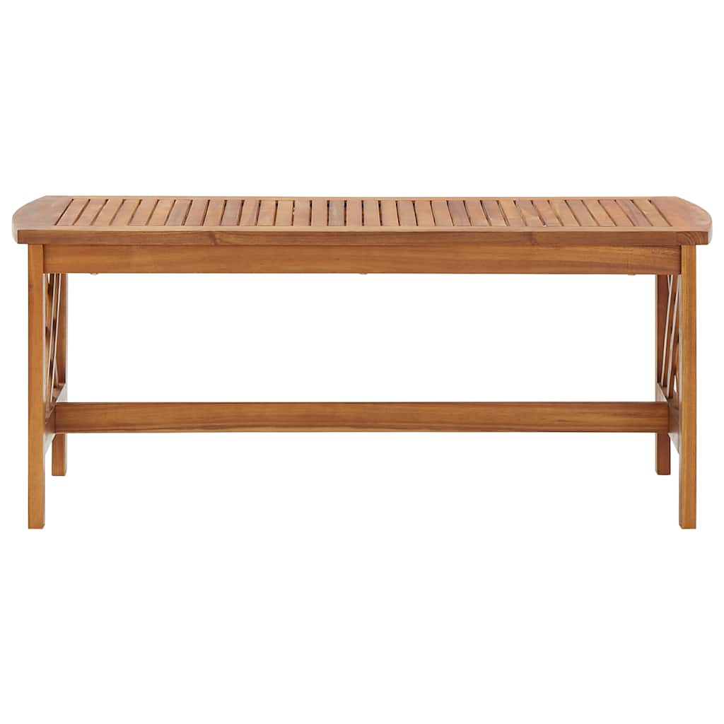 Coffee Table Brown Solid Acacia wood Medium Decorative Inlays
