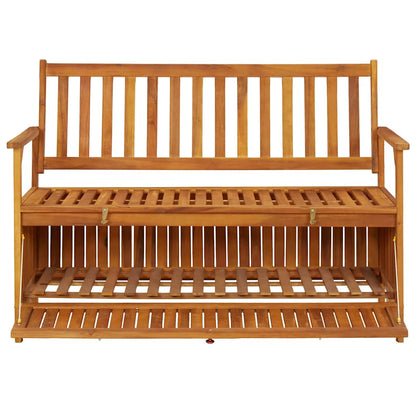 Storage Bench Natural wood Solid acacia wood Medium Storage Bench