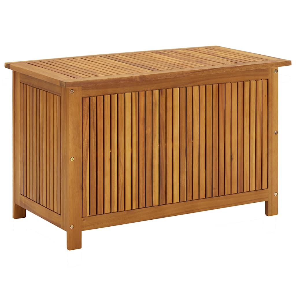 Storage Box Natural Brown Solid Acacia Wood Medium Storage Box